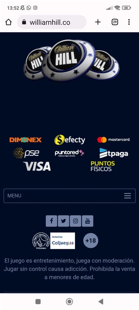 william hill colombia|william hill anmeldung.